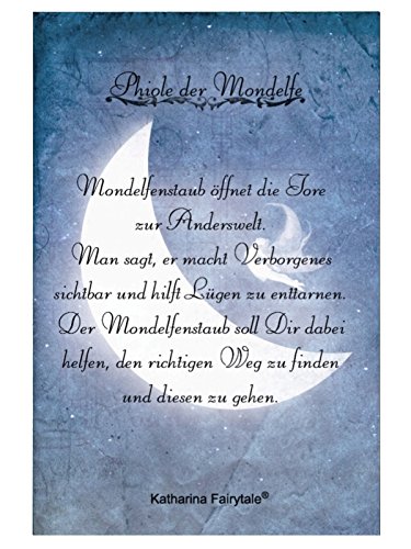 Vial de la luna duende - amuleto de la suerte - Talisman - amuleto - frasco de vidrio con hadas polvo by Catalina Fairy Tale