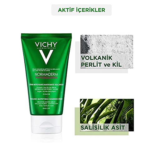 Vichy Normaderm - Phytosolution Crema Detergente Opacizzante All'Argilla, 125ml