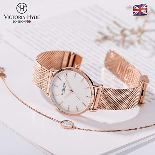 VICTORIA HYDE Mujer Pulseras Reloj Set Cuarzo analógico Reloj