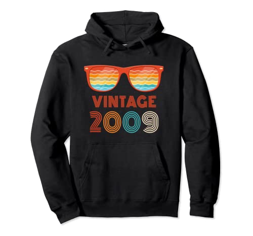 Vintage 2009 - Gafas de sol clásicas de cumpleaños Sudadera con Capucha