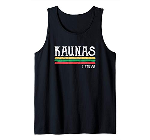 Vintage Kaunas Lituania Lituano Camiseta sin Mangas