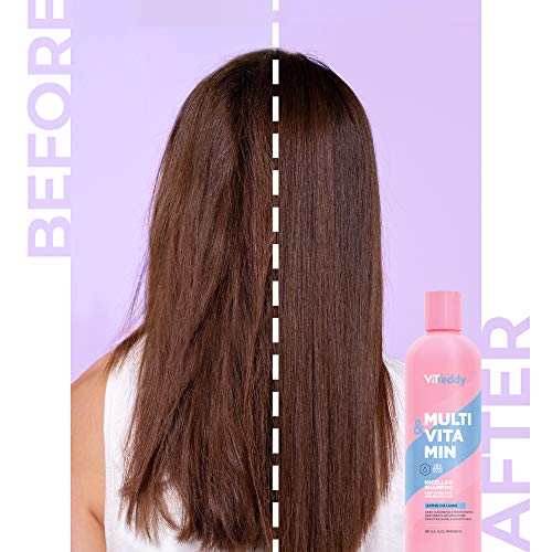 ViTeddy Shampoo Micelar Limpieza y Nutrición Micelar Champú limpiador y desintoxicante para el cabello dañado, seco y sin brillo - 350 ml