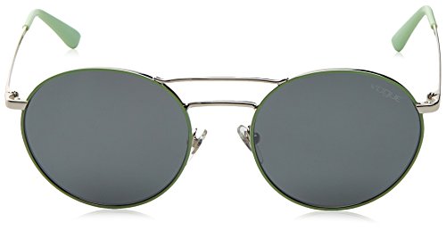 Vogue 0Vo4061S Gafas de Sol, Silver/Green, 52 para Mujer