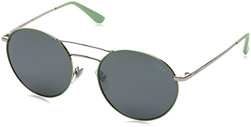 Vogue 0Vo4061S Gafas de Sol, Silver/Green, 52 para Mujer