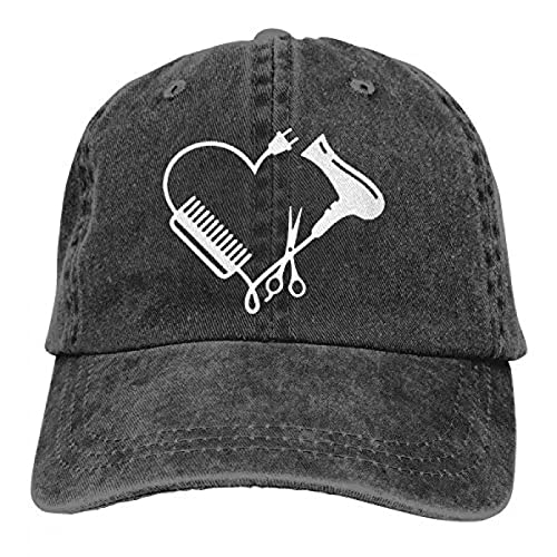 WCPAW Gorra de Beisbol Sombrero Gorra de béisbol Ajustable para Hombres y Mujeres, Gorra de Camionero con diseño de Perfil bajo de Peluquero con corazón de Estilista Gorra Deportiva Cumpleaños Regalo