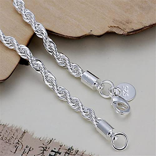 WEFH Pulsera de Plata 925, joyería Americana, centelleante, Plata