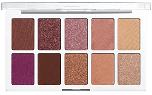 wet n wild, Paleta Color Icon 10-Pan, Paleta de Sombras de Ojos, 10 Colores Intensamente Pigmentados para el Maquillaje Diario, Fórmula de Larga Duración y Fácil de Difuminar, Heart & Sol