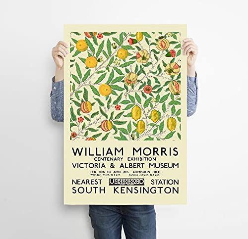 William Morris Poster de exposición - William Morris frutas y flores Cuadro - Arte Impresionista - Decoración de pared - Obras de arte - Láminas Decoración