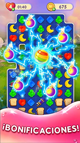 WonderMatch ™－Juego de Match-3 Puzzle 2020－combinar las jaleas y dulces en el nuevo aventuras de Alice 3 en una raya con gráficos geniales gratis. ¡Emprende viaje al mundo mágico HD para Kindle Fire!