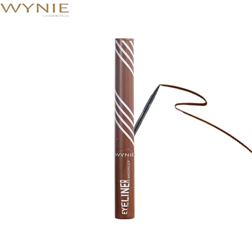 WYNIE Delineador de Ojos Waterproof Eyeliner de Colores 24H Color Permanente Blanco Delineado Gráfico - 4 ml (Azul Klein)