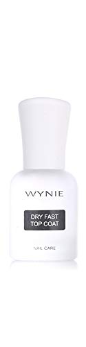 WYNIE Top Coat Secado Rápido con Brillo Extra Esmalte de Uñas Dry Fast Top Coat Gotas - 12 ml