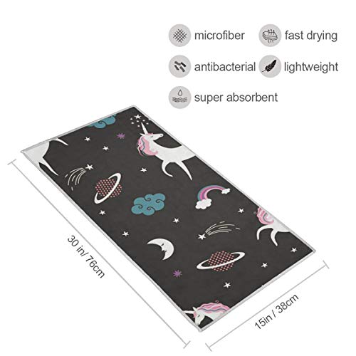 XiangHeFu Multipurpose Ultra Soft Highly Absorbent Cartoon Unicorn Animal Pattern Bath Towel Luxury Hand Washcloth Decor