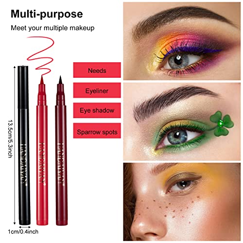 Xiangmall 12 Piezas Eyeliner Colores Liquido Delineador Ojos Colores Gel Eyeliner Mate Waterproof Eye Liner Lapiz Long Lasting Herramientas Maquillaje Regalo para Mujer