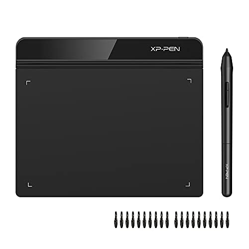 XP-PEN G640 Tableta Gráfica de Dibujo 6 x 4 Pulgadas para Juego OSU, Tableta Digital con Lápiz sin Batería Compatible con Windows 10/8/7, Mac 10.10 y Superior