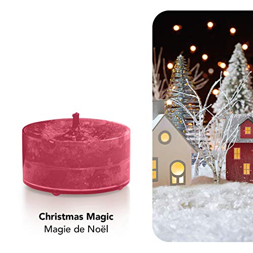 Yankee Candle Christmas Magic Velas de Té Aromáticas, Rojo, 12 x 9.8g