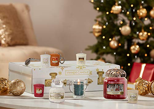 Yankee Candle, set de regalo de Navidad con accesorios y velas aromáticas, set de 11 piezas