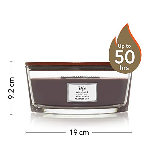 YANKEE CANDLE Velas perfumadas, Cera, Terciopelo Tabaco, Ellipse, 453