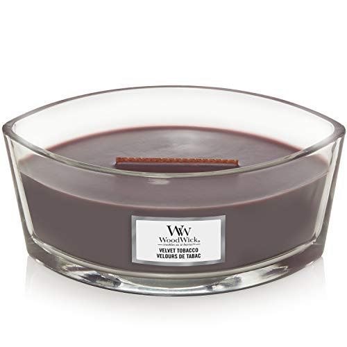 YANKEE CANDLE Velas perfumadas, Cera, Terciopelo Tabaco, Ellipse, 453