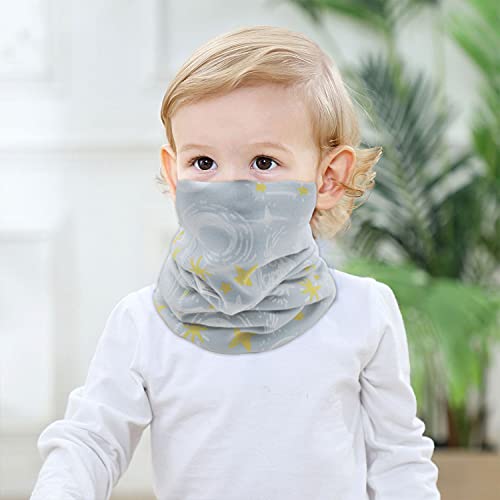 YMIFEEY 4Pcs Bufanda Pañuelo Cuello Niños Niñas Bebé Otoño Invierno Algodón Bandana Calentador de Cuello Viaje Al aire libre Pañuelos Bufandas Cuello para Niños Niñas 0-8 Años (Estilo A)