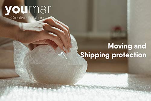 Youmar Solutions - Rollo De Plástico De Burbujas (0,5 Metro Ancho 25 Metros largo) Para Envolver Productos Frágiles En Transportes y Mudanzas. Alta Protección.Calidad Europea. (ESTANDAR)