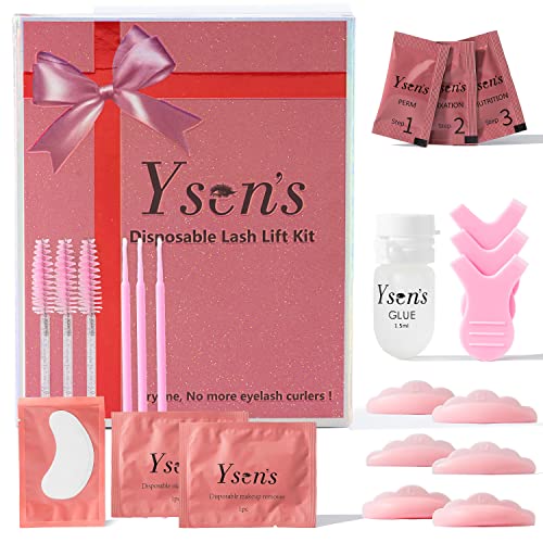 Ysen's Kit de Permanente de Pestañas, Eyelash Perm Liquid Eyelash Wave - Herramientas de Maquillaje Curling de Pestañas, Lash Lift kit Long Lasting, Duradero y Natural