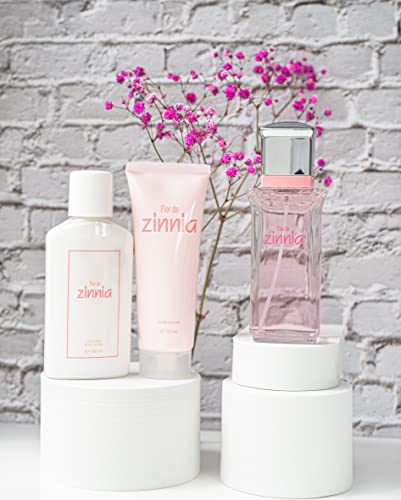 Zinnia Flor de Zinnia Estuche de Regalo para Mujer EdT 100 ml + Body Lotion 100 ml + Crema Manos 75 ml