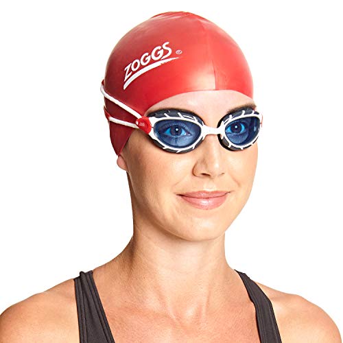 Zoggs Gafas de natación, Adultos Unisex, Blanco/Rojo/Tinte, una una talla