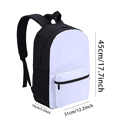 ZXXBX Mochila Infantil con 3D mochila-Liguria-Adecuado para: estudiantes de primaria y secundaria, la mejor opción para viajes al aire libre-Tamaño: 45x30x15 cm / 17 pulgadas-Mochila Para niños