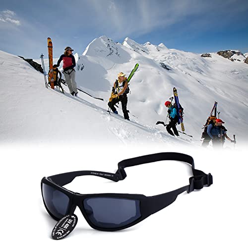 1 Pieza Gafas de Esquí Gafas de Ventisca Gafas Moto Uv400 Ajustable Gafas de Sol a Prueba de Polvo a Prueba de Viento Antiniebla para Varios Deportes Al Aire Libre Motocicleta Bicicleta Deportes Caza