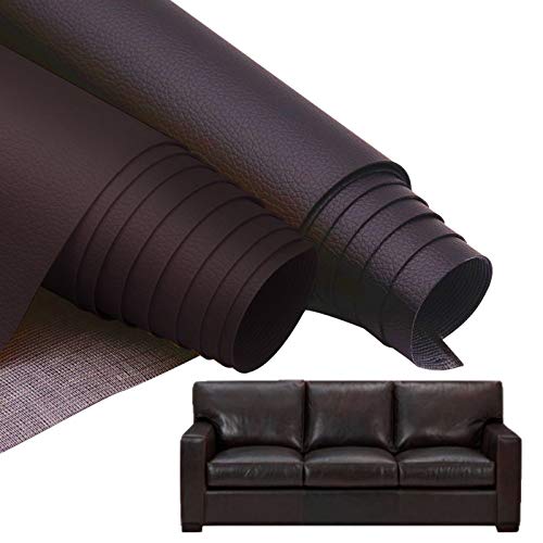 1 Rollo De Cinta Autoadhesiva De ReparaciÓN De Cuero PU, Parche De Primeros Auxilios Para SofÁ, Asiento De Coche, Muebles, Chaquetas, Bolso, Maletas, 16x54 Pulgadas, MarrÓN