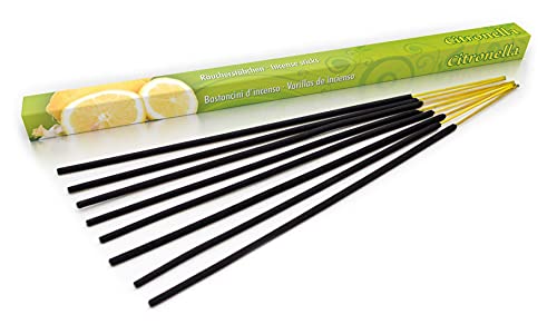 10 paquetes de incienso Citronella Anti Mosquito, tiempo de combustión aprox. 60h (total). Oferta de ahorro como alternativa a las velas de citronela o candelitas para exterior o en el jardín.