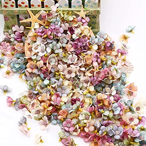 100 cabezas Flores Artificiales Mini Cabezas de Flores de Margarita Multicolores DIY Artificiales Margaritas Flores para Manualidades Decoración de Boda Fiesta Hogar