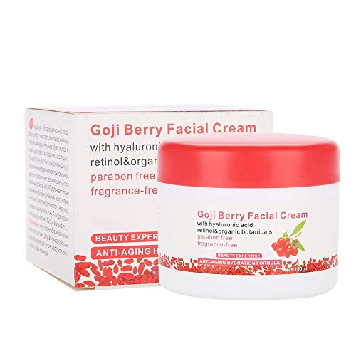 100 g Crema facial con ginseng rojo, Crema facial reafirmante, Crema hidratante tonificante con efecto brillo, contra arrugas y ojeras, crema con ácido fólico contra arrugas y ojeras