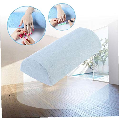 1pc manicura mano almohada desmontable y lavable a mano Cojín almohadilla del amortiguador de la manicura de la esponja suave almohada de la manicura Herramientas Salón de manicura Productos (azul)