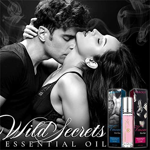 2 Uds Aceite Esencial WildSecrets, Perfume Enrollable PheromoneSeduce Venom, Perfume Erótico de Pareja íntima, Perfume de Feromona lujuriosa Flirtyaroma (Hombres)