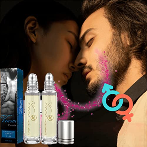 2 Uds Aceite Esencial WildSecrets, Perfume Enrollable PheromoneSeduce Venom, Perfume Erótico de Pareja íntima, Perfume de Feromona lujuriosa Flirtyaroma (Hombres)