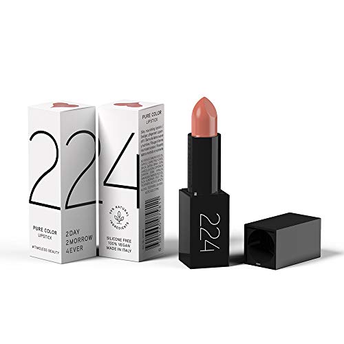 224 Cosmetics Barra de labios Pure Color - natural, vegano , no testada en animals - feel good fórmula , sin parabeno y silicona - Coral Kiss