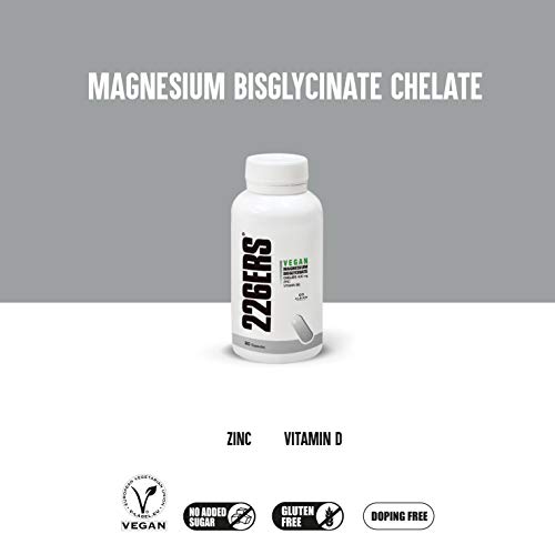 226ERS Vegan Magnesium - Magnesio Quelado, Zinc y Vitamina B6 - 90 cápsulas