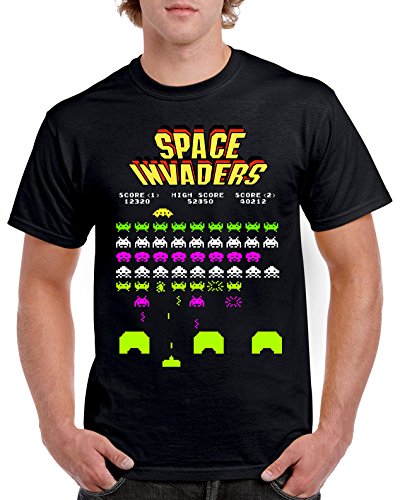 4188-Camiseta Premium, Space Invaders - L