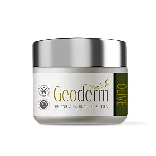 50 ml Crema Hidratante Ecológica – Crema Facial Mujer Regeneradora Con Aceite de Oliva + Vitamina E + Aceite de Almendras - Piel seca y Sensible - Crema Contorno Ojos - Antiarrugas –100% Natural