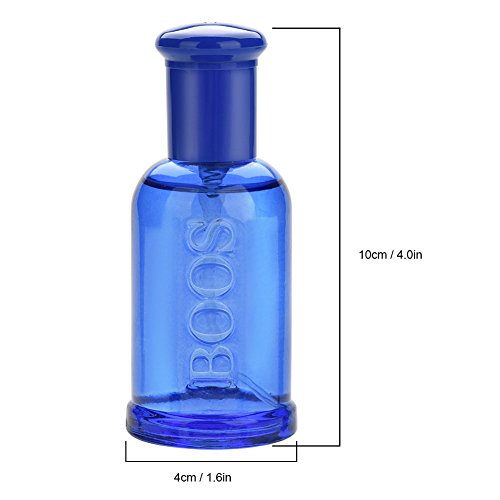 50 ml Eau de Toilette, Agua de tocador Perfume de Colonia Clásico para Hombre, Perfume Sexy de Tentaciones de Caballero Maduro de larga duración(azul)