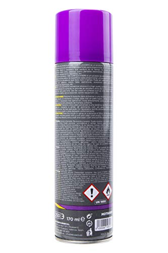 ABC CAR CLEANERS MOT60001 Spray Limpia Salpicaderos Aroma New Car con Silicona Protectora, 250 ml, Violeta