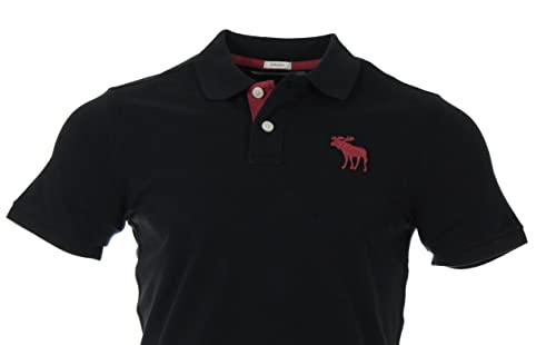 Abercrombie & Fitch Polo para hombre., Negro , S