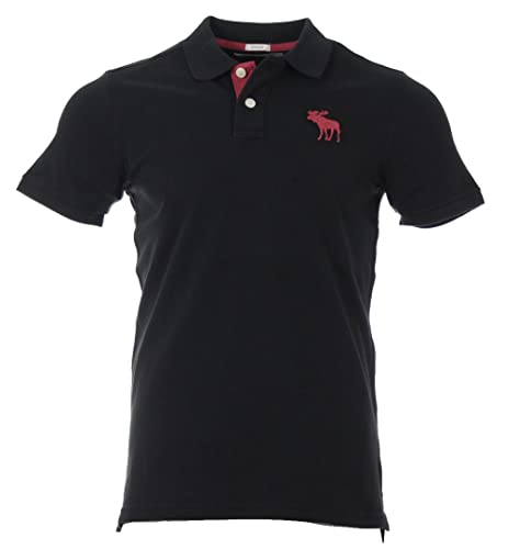 Abercrombie & Fitch Polo para hombre., Negro , S