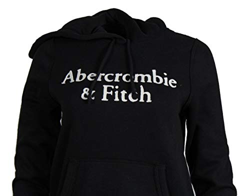 Abercrombie & Fitch Sudadera con capucha para mujer. Negro S