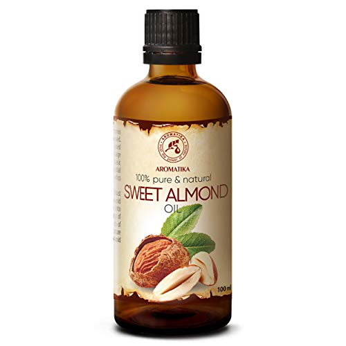Aceite de Almendra Dulces 100ml - Refinado - Prunus Amygdalus Dulcis - Italia - 100% Puro y Natural - Cuidado para Rostro - Cuerpo - Cabello - Piel - Corporal - Sweet Almond Oil