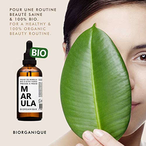 Aceite de Marula ORGÁNICO - 100% Puro y Natural y Prensado en frio - 50 ml - Cuidado para el Cabello, Cuerpo, Piel