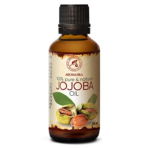 Aceite Jojoba - 50ml - Simmondsia Chinensis - Puro y Natural - Aceite Vegetal - Aceite Portador - Aceite Hidratante - Aceite Nutritivo Facial - Aceite para Piel - Cuidado del Cabello