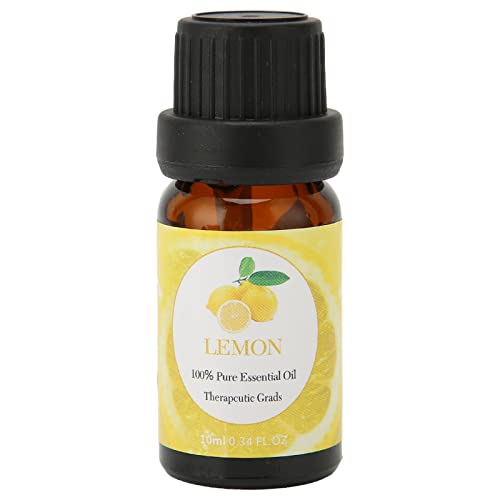 Aceites Esenciales 10 Ml, Masilla, Limón, Menta Aceite Natural Puro Aceite Esencial Aromaterapia Armonizante Vegano para Difusor de Aroma(limón)