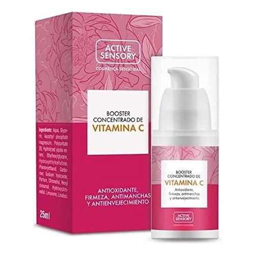 Active Sensory Booster Concentrado de Vitamina C - Sérum con Vitamina C Estabilizada para Proteger la Piel frente al Daño Oxidativo, Unificar el Tono y Aumentar la Luminosidad de la Piel - 25 ml